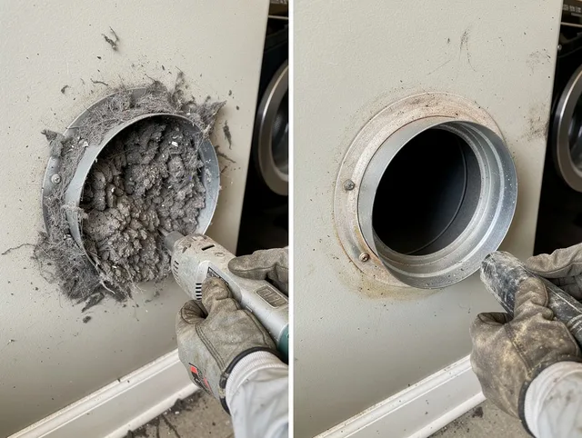 Professional clogged vent cleaning by West Whittier-Los Nietos Dryer Vent Cleaning in West Whittier-Los Nietos